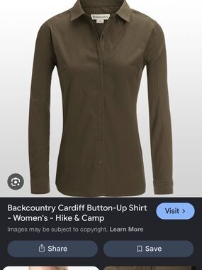 Backcountry Cardiff Women's Button-Down Shirt — Olive